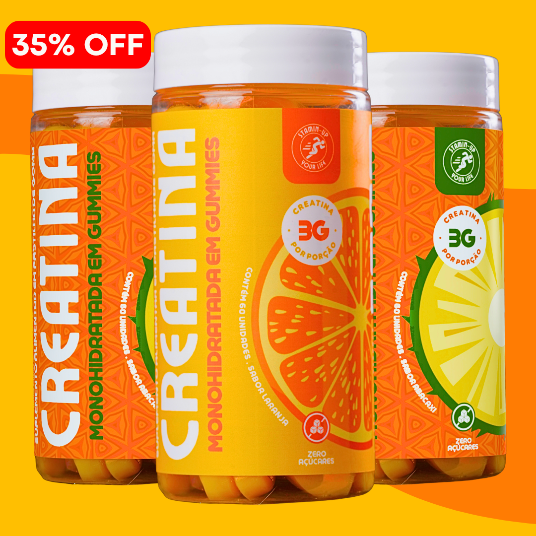 COMBO 3 CREATINAS (2 ABACAXI + 1 LARANJA)