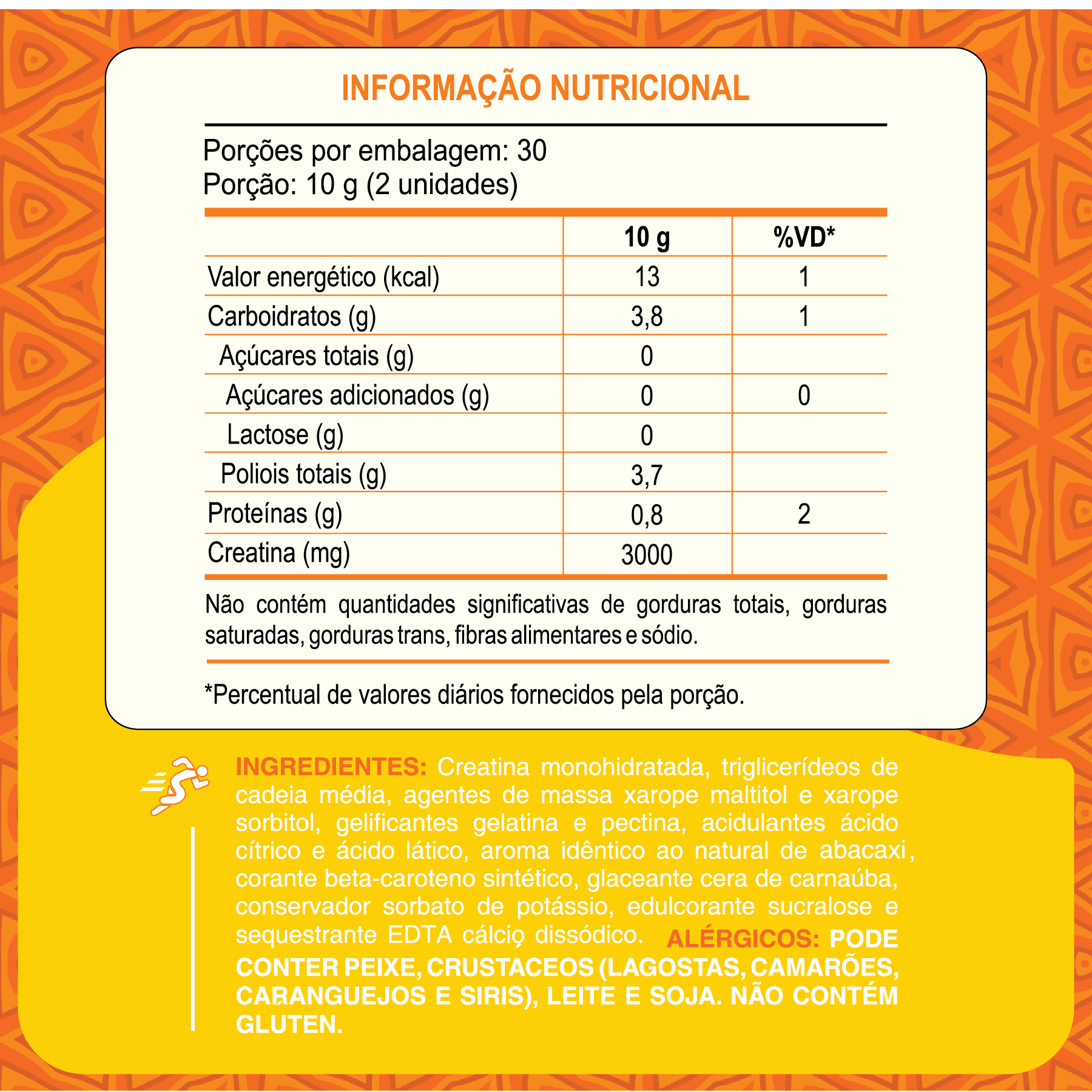 Creatina em Gummy Sabor Abacaxi
